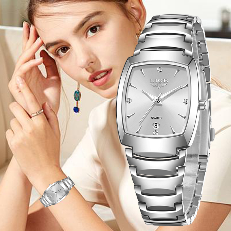 Fashion Women Watches - นาฬิกาข้อมือผู้หญิง LIGE 2026 รุ่นใหม่ ดีไซน์หรูหรา แฟชั่น