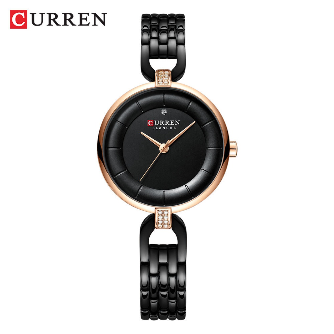 Fashion Women Watches - นาฬิกาผู้หญิง CURREN แบรนด์หรูแฟชั่นลำลองสุภาพสตรีนาฬิกาข้อมือควอตซ์โรสโกลด์สแตนเลสสตีลนาฬิกาสำหรับสาว