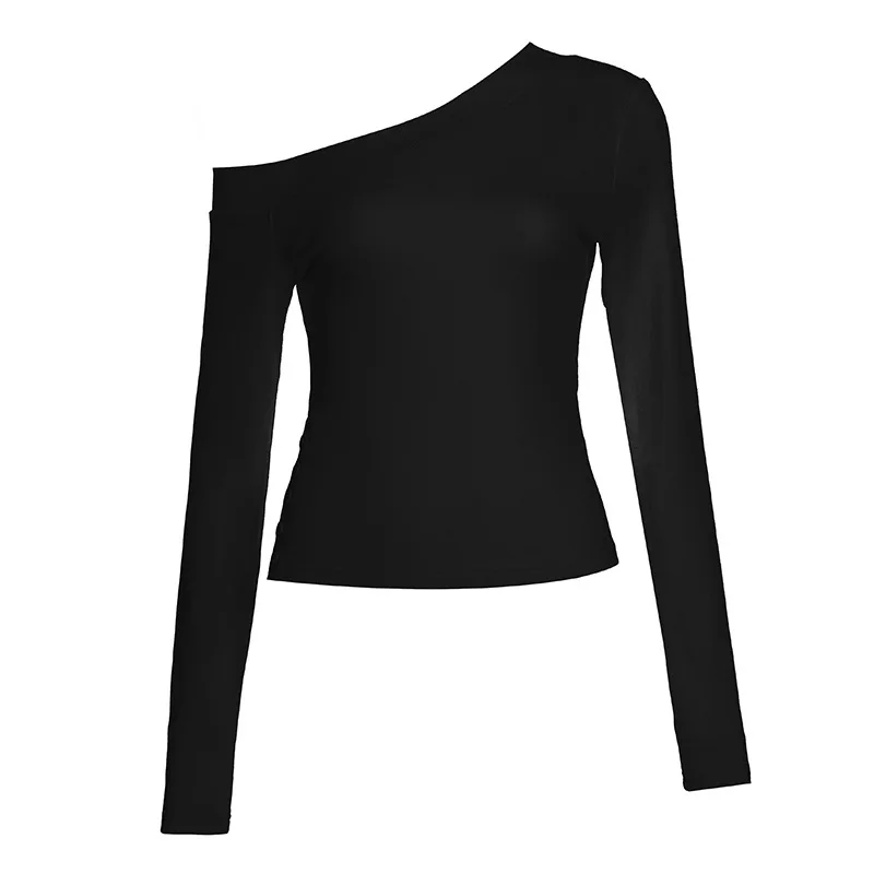 Women Top Fashion - Y2K เสื้อยืดติดกระดุมสไตล์วินเทจสำหรับผู้หญิง, เสื้อคอเฉียงเซ็กซี่ทรงเข้ารูป, สตรีทแวร์ฮาราจูกุ