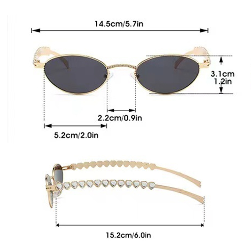 แว่นตาเพชรดีไซน์เฉพาะตัว 1 ชิ้ - Women Fashion Hub บทวิจารณ์และราคา