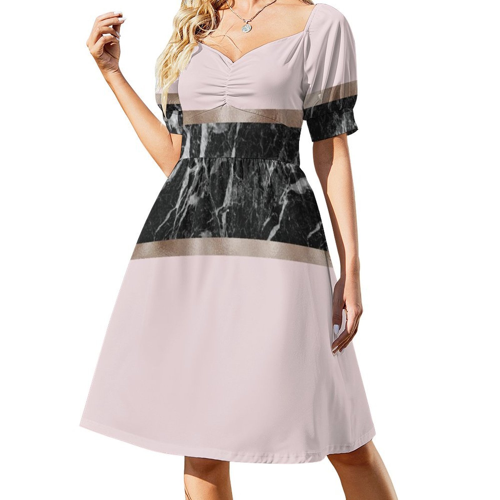 ชุดเดรสสไตล์โบโฮชิค สีดำลายหิน - Women Fashion Gown บทวิจารณ์และราคา