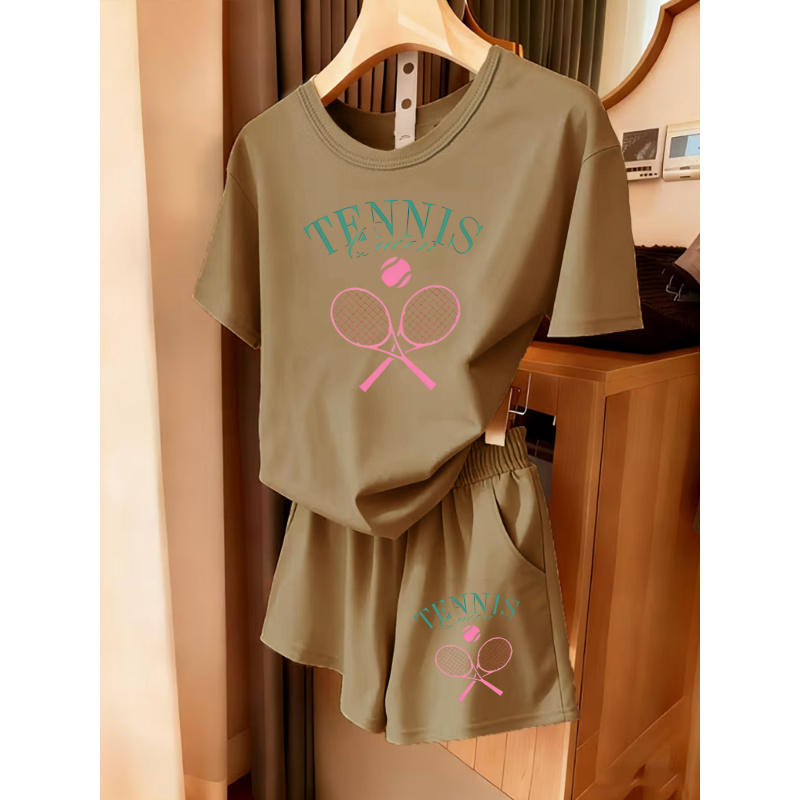 ชุดเสื้อแขนสั้นและกางเกงขาสั้น - Women Top Fashion บทวิจารณ์และราคา