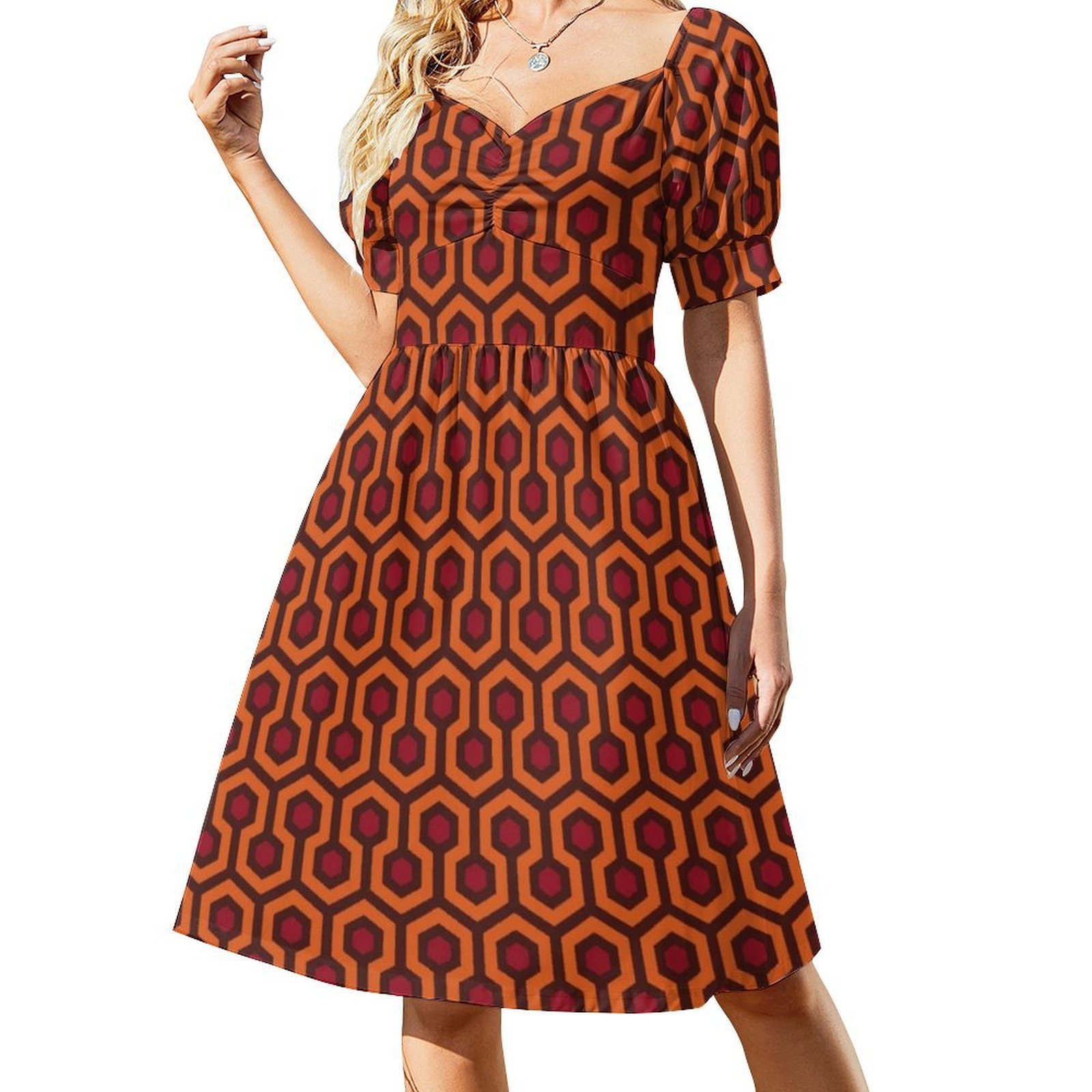 เดรสลายโบโฮชิค ดีไซน์หรูหรา แฟ - Women Fashion Gown บทวิจารณ์และราคา