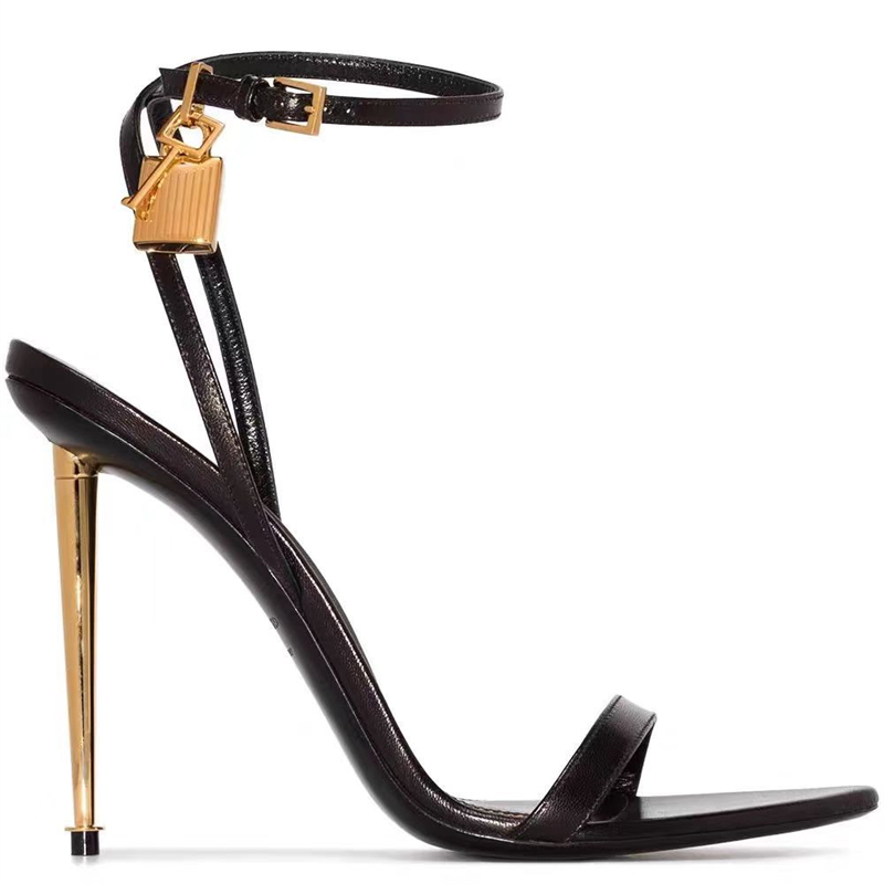 รองเท้าส้นเข็มสีทองแบบมีสายรัด - Women Fashion Ideas บทวิจารณ์และราคา