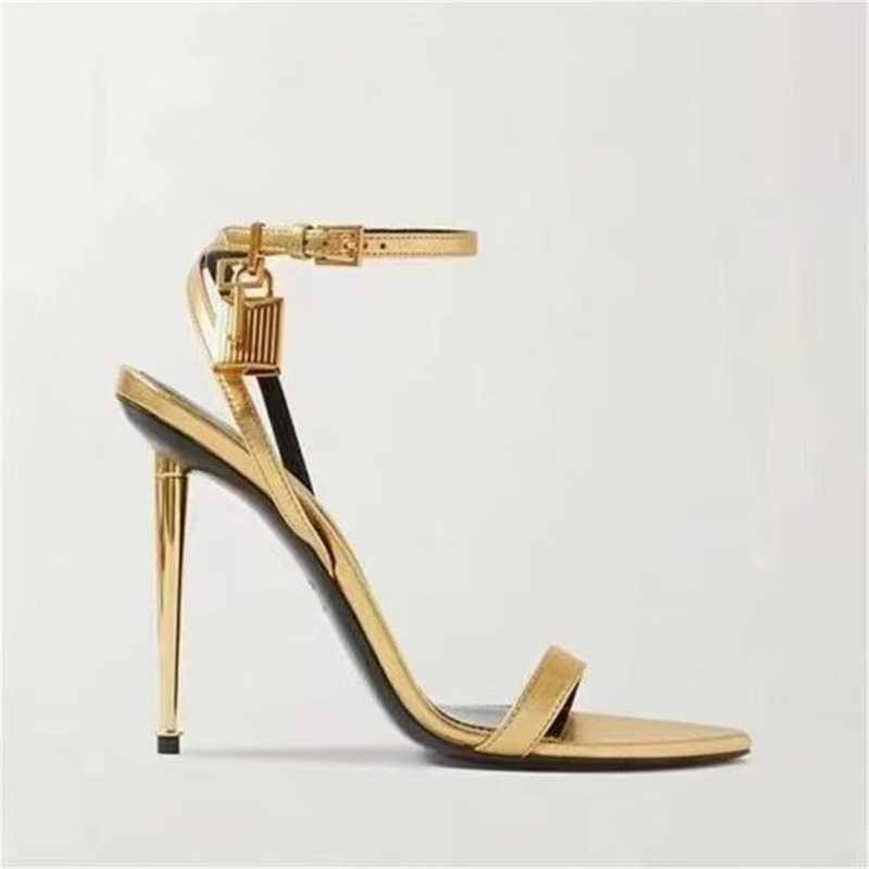 รองเท้าส้นเข็มสีทองแบบมีสายรัด - Women Fashion Ideas บทวิจารณ์และราคา