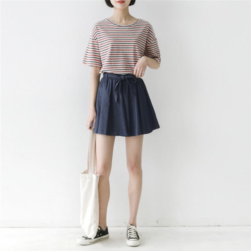 กระโปรงยีนส์แฟชั่นลำลองสำหรับผ - Women Fashion Jeans บทวิจารณ์และราคา