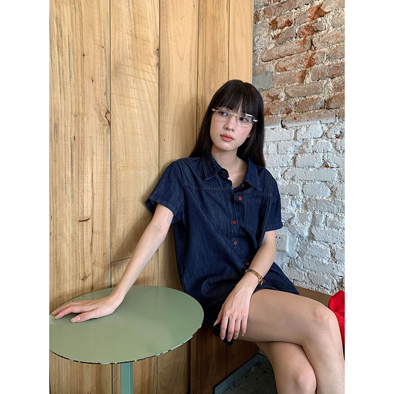 เบนย์นฟฟี่ เรโทรเสื้อเชิ้ตแขนส - Women Fashion Jeans บทวิจารณ์และราคา