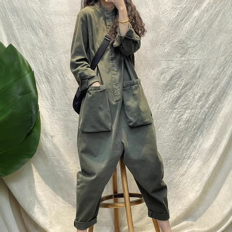 จั๊มพ์สูทลำลองผู้หญิง ทรงคาร์โ - Women'S Fashion Utility Pants บทวิจารณ์และราคา