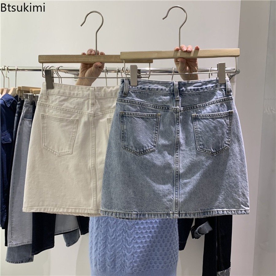 กระโปรงยีนส์สั้นแฟชั่นสำหรับผู - Women Fashion Jeans บทวิจารณ์และราคา