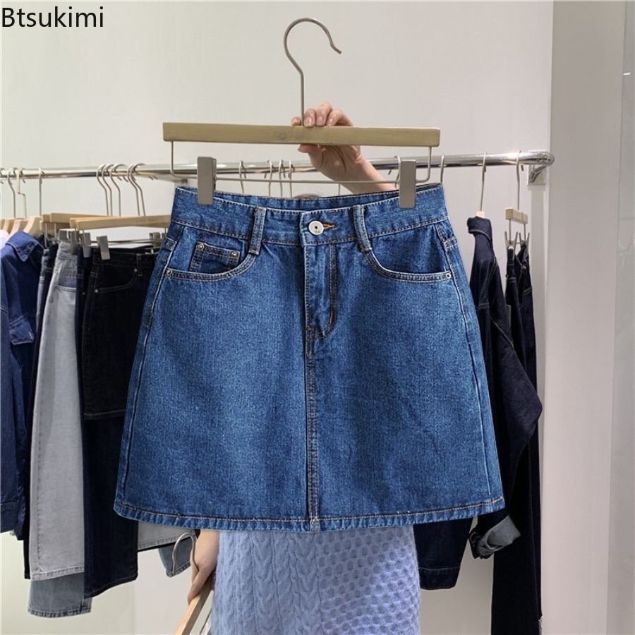 กระโปรงยีนส์สั้นแฟชั่นสำหรับผู - Women Fashion Jeans บทวิจารณ์และราคา