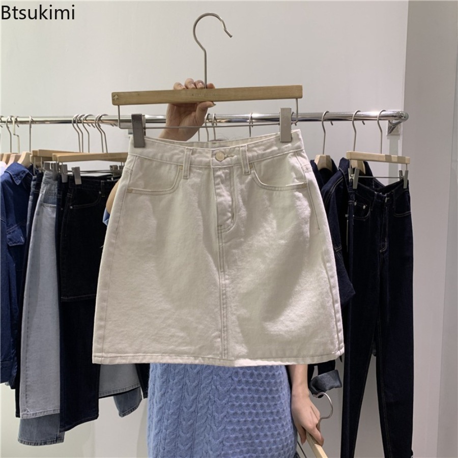 กระโปรงยีนส์สั้นแฟชั่นสำหรับผู - Women Fashion Jeans บทวิจารณ์และราคา