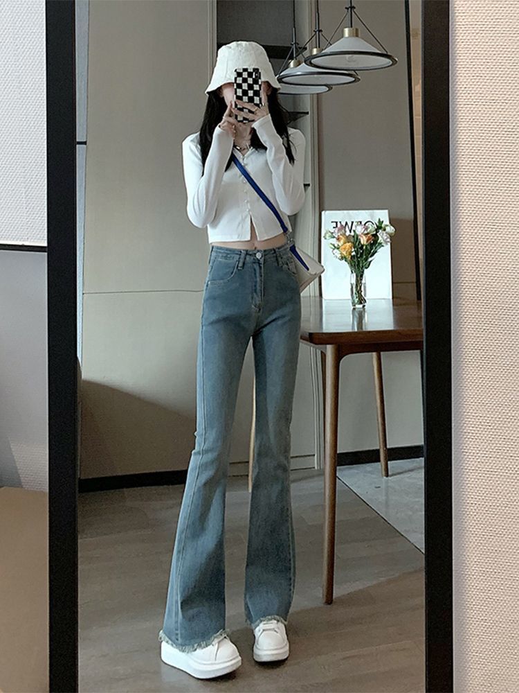 กางเกงยีนส์ทรงกว้างสำหรับผู้หญ - Women'S Fashion Utility Pants บทวิจารณ์และราคา