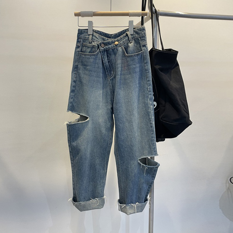 ฤดูร้อนผู้หญิง Ripped กางเกงยี - Women Fashion Jeans บทวิจารณ์และราคา