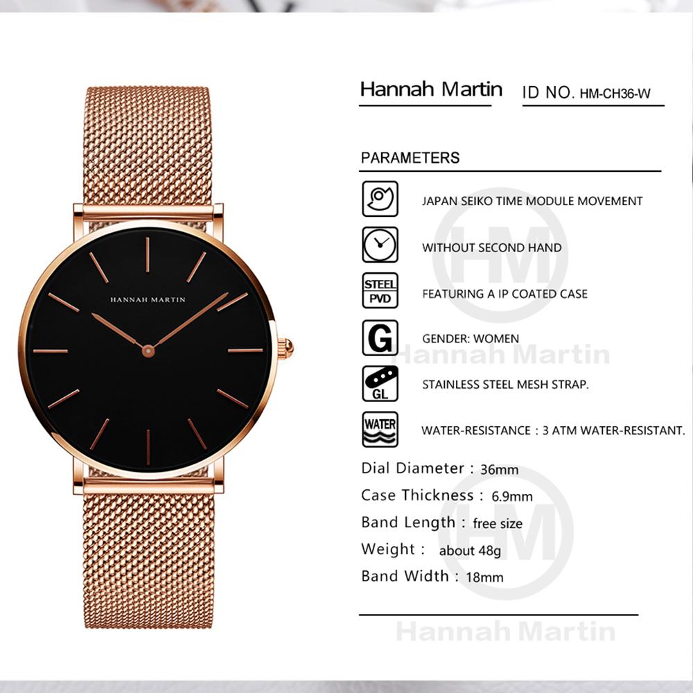 Hannah Martin แบรนด์หรูนาฬิกาผ - Women'S Fashion Digital Watch บทวิจารณ์และราคา