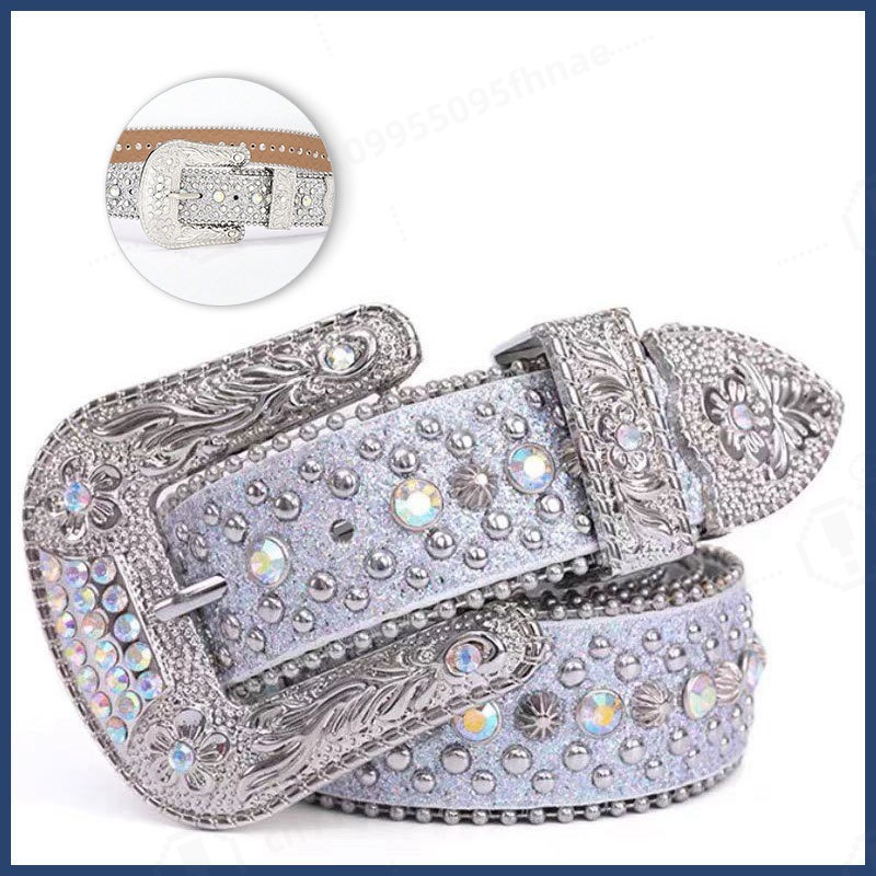 เข็มขัดประดับเพชรสไตล์ Y2K สำห - Women Fashion Jeans บทวิจารณ์และราคา