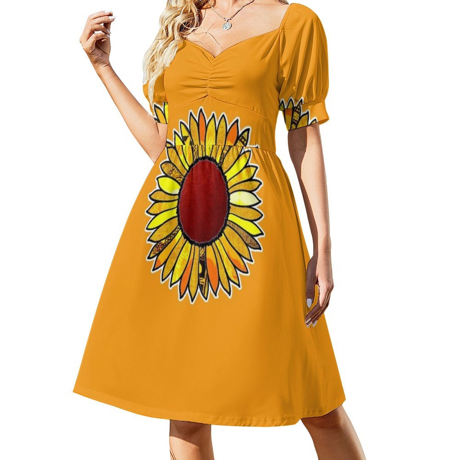 ชุดเดรสสไตล์โบฮีเมียนลายดอกทาน - Women Fashion Gown บทวิจารณ์และราคา