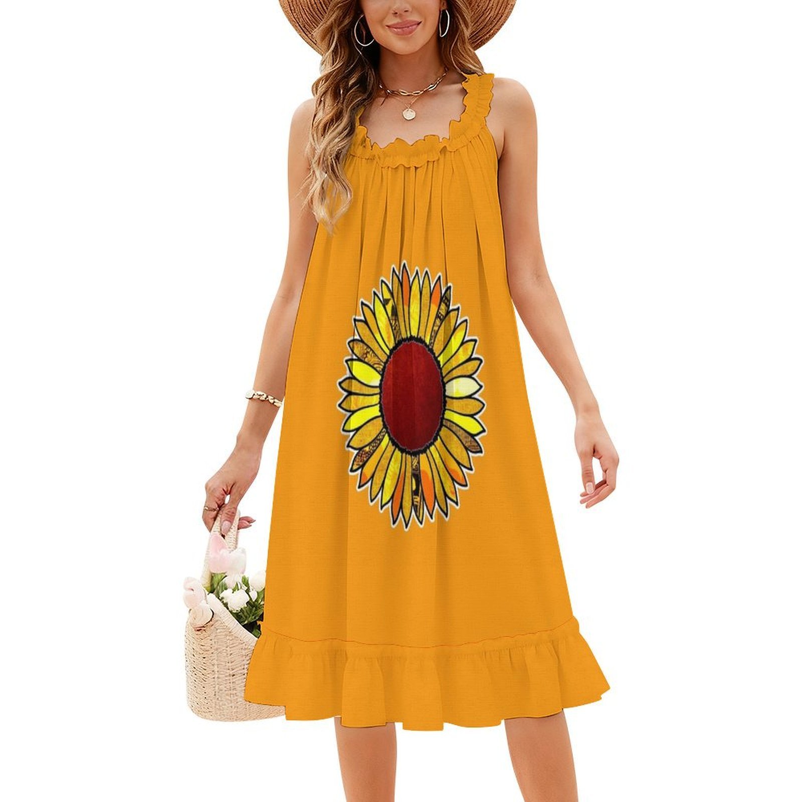 ชุดเดรสสไตล์โบฮีเมียนลายดอกทาน - Women Fashion Gown บทวิจารณ์และราคา